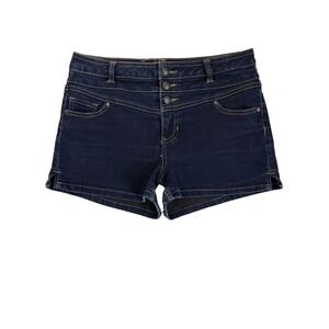 Rue 21 Juniors 9/10 Sexy Dark Wash Denim Shorts Everyday Basic Rocker Y2K Urban